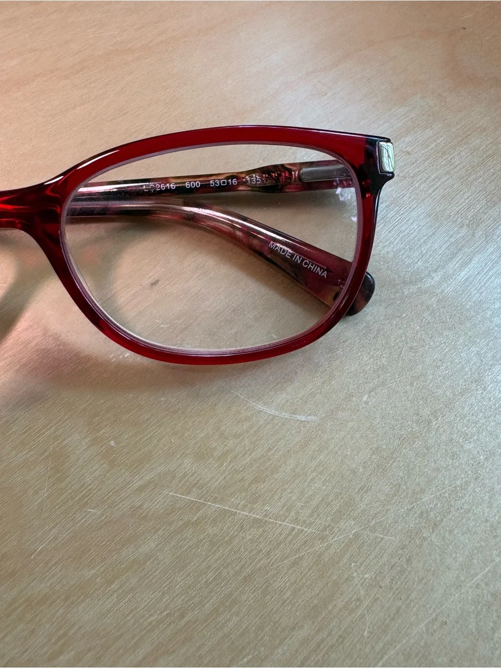 Longchamp Glasses Frames Only Red LO2616 53 16 135 W/case
